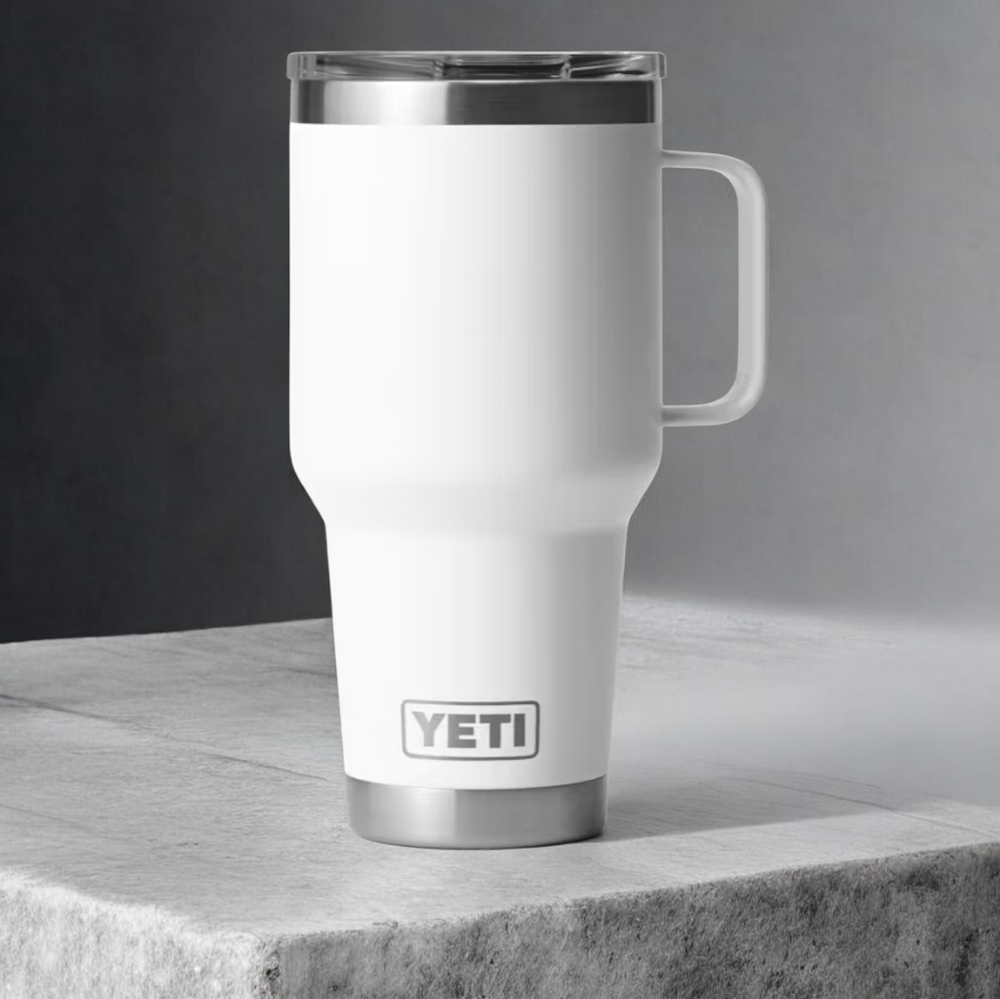 YETI Rambler 30 oz Travel Mug with Stronghold Lid White NEW NWT